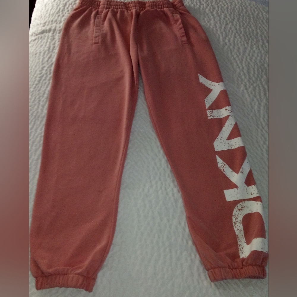 DKNY Woman's Pink  Salmon Jogger Pants